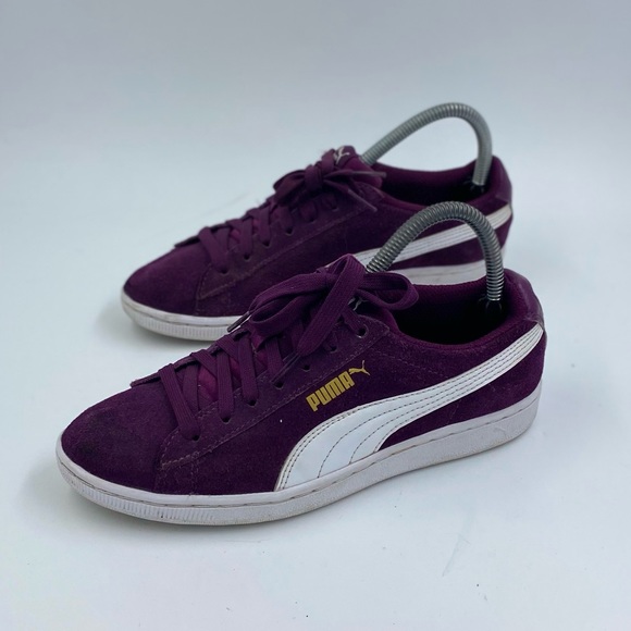 Puma classic purple low top sneaker womens size 7 - Picture 2 of 6